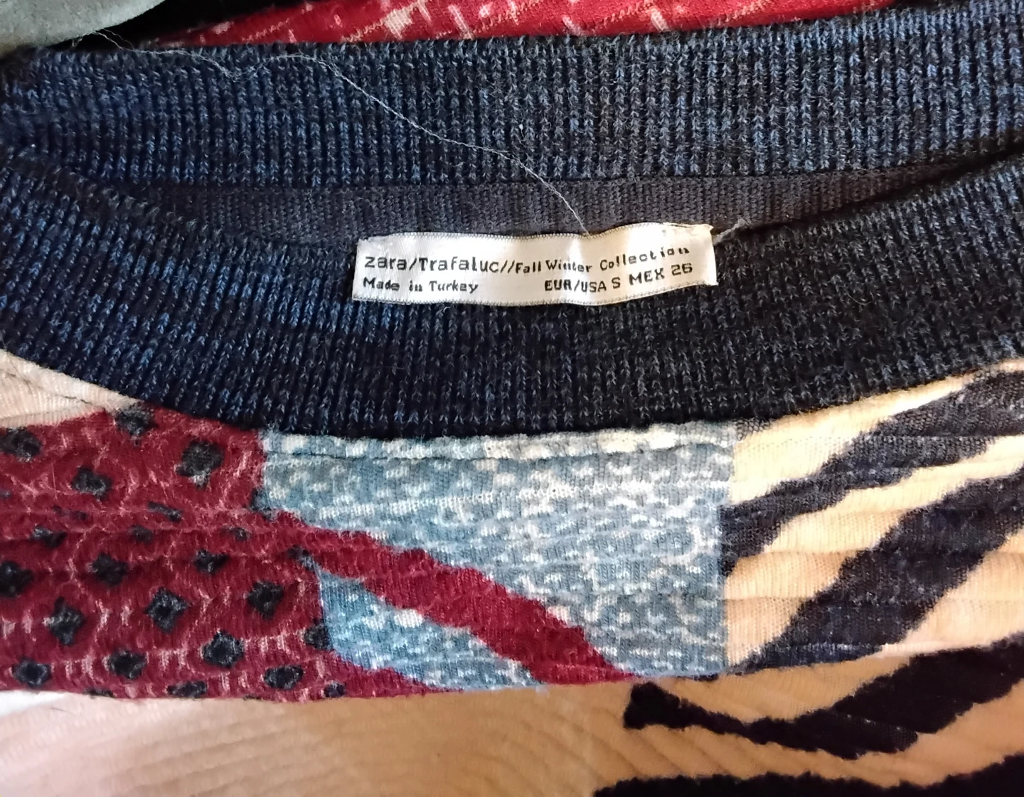 Zara/Trafaluc Patchwork Sweatshirt - photo 3