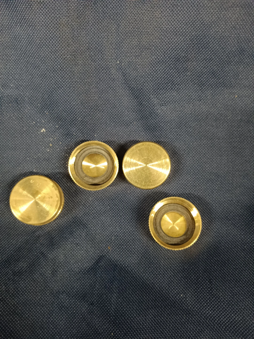 Set of 4 Brass Hose Bib Covers