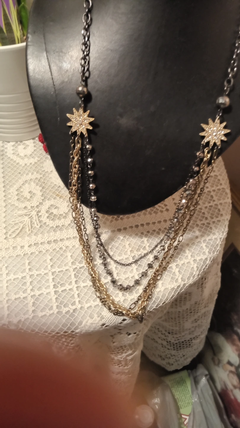 Layered Star Charm Necklace
