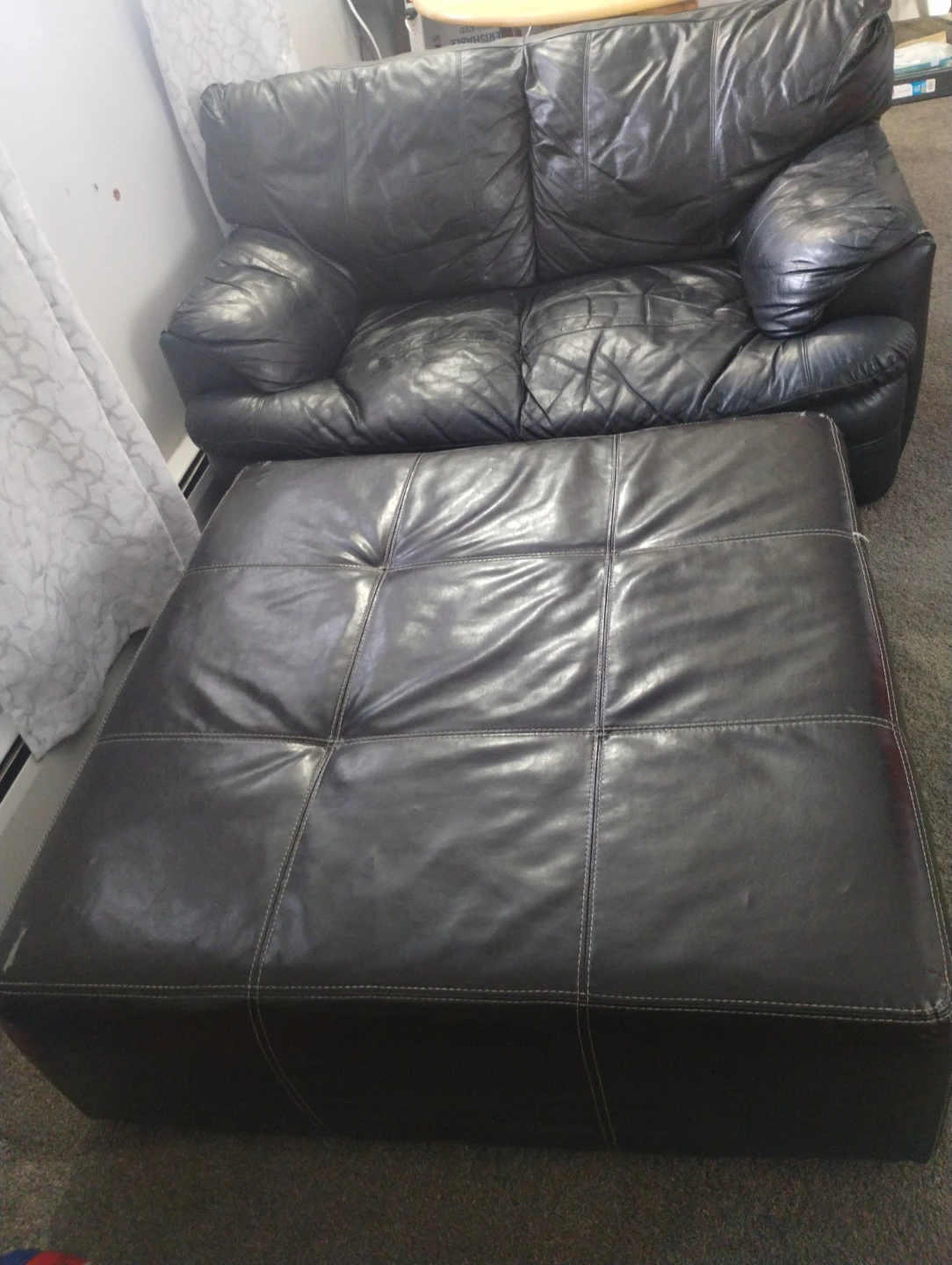 Love Seat and Ottoman