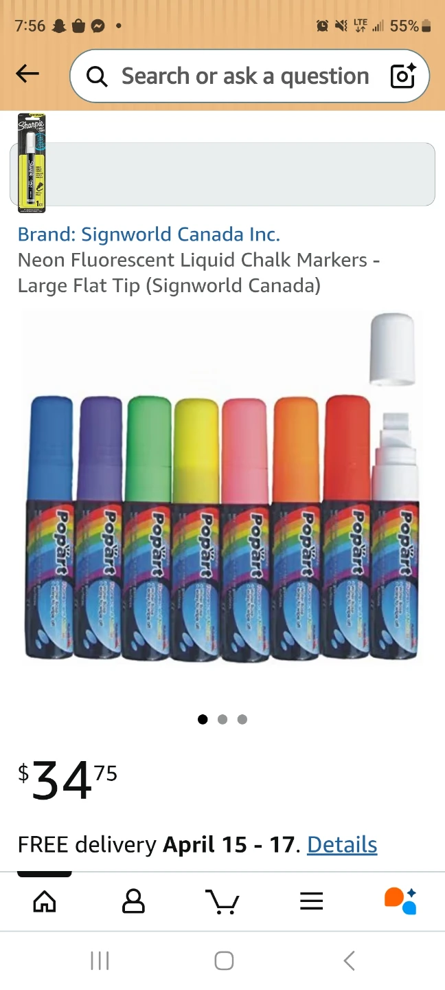Pop art paint dry erase markers 8 multi color pack or individual - photo 2