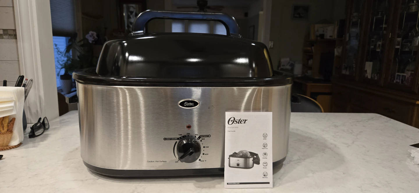 Oster 20-Quart Stainless Steel Roaster Oven with High Dome Lid - photo 2