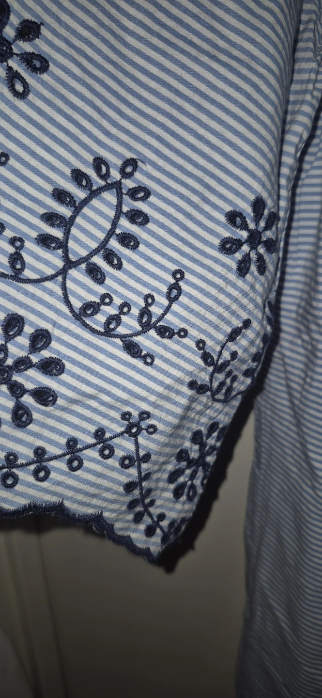 Tommy Hilfiger Striped Embroidered Dress Size L - photo 3