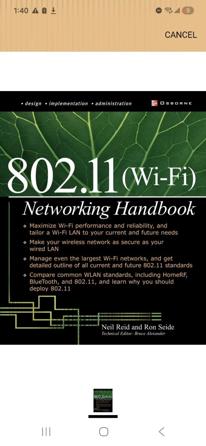 802.11 (Wi-Fi) : networking handbook Reid/Seide
