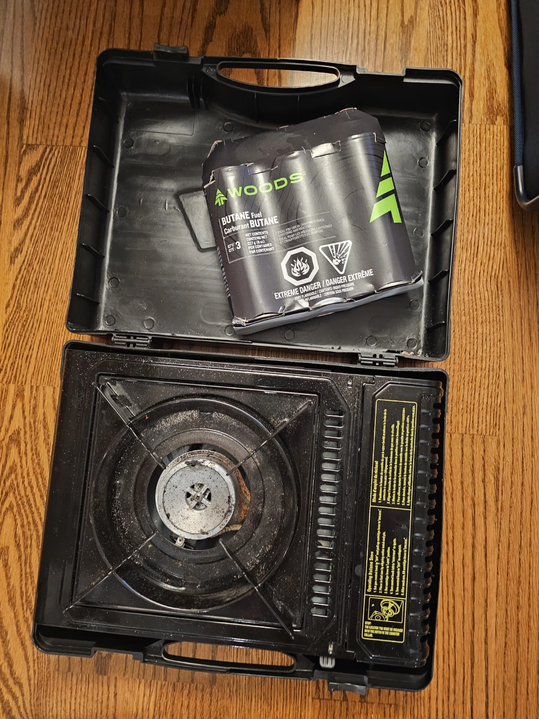 Martin Portable Butane Camp Stove with 3 Fuel Canisters