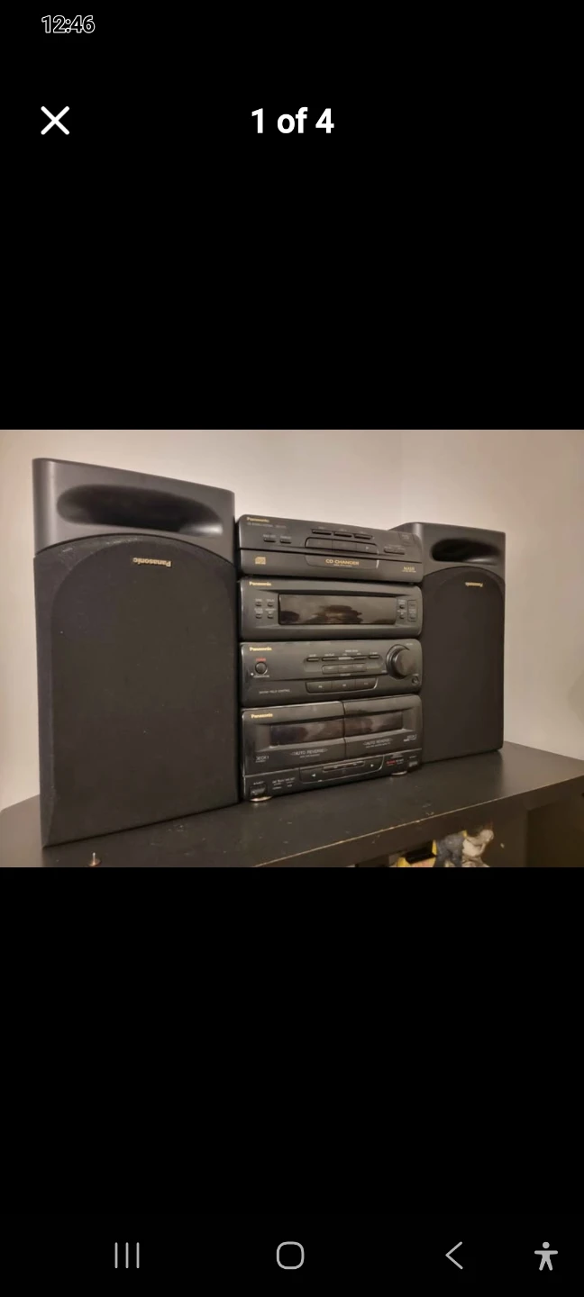 Panasonic Stereo System with CD Changer and Dual Cassette Deck