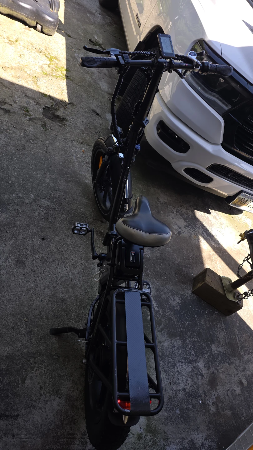 Black Fat Tire Electric Bike - photo 5