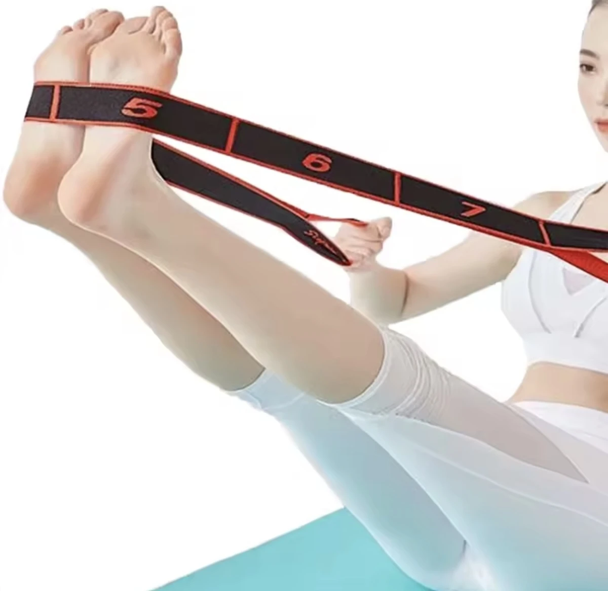 Yoga Stretch Strap with Loops - photo 2