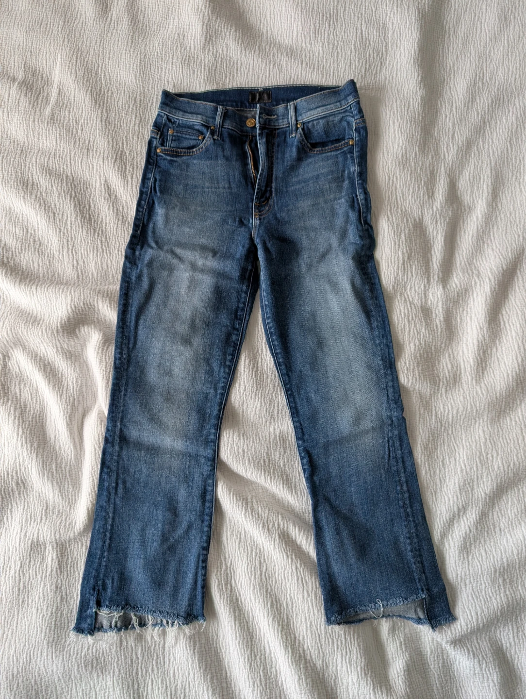 MOTHER Insider Crop Step Fray Jeans