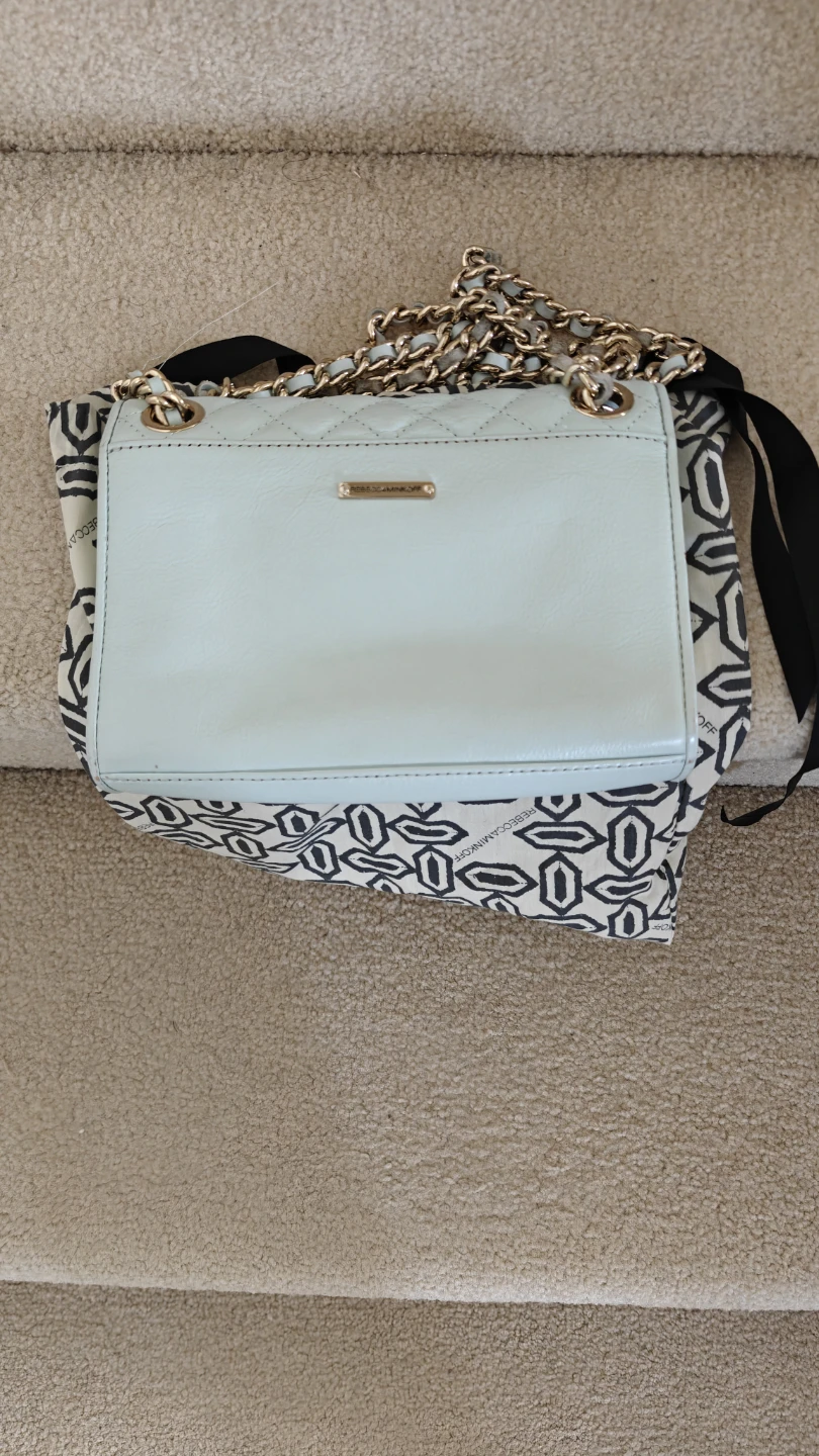 Rebecca Minkoff Quilted Chain Bag - Light Blue - photo 2