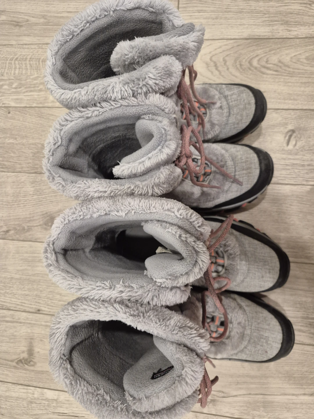 Girls' Winter Boots - Size Medium - Grey/Pink - photo 5