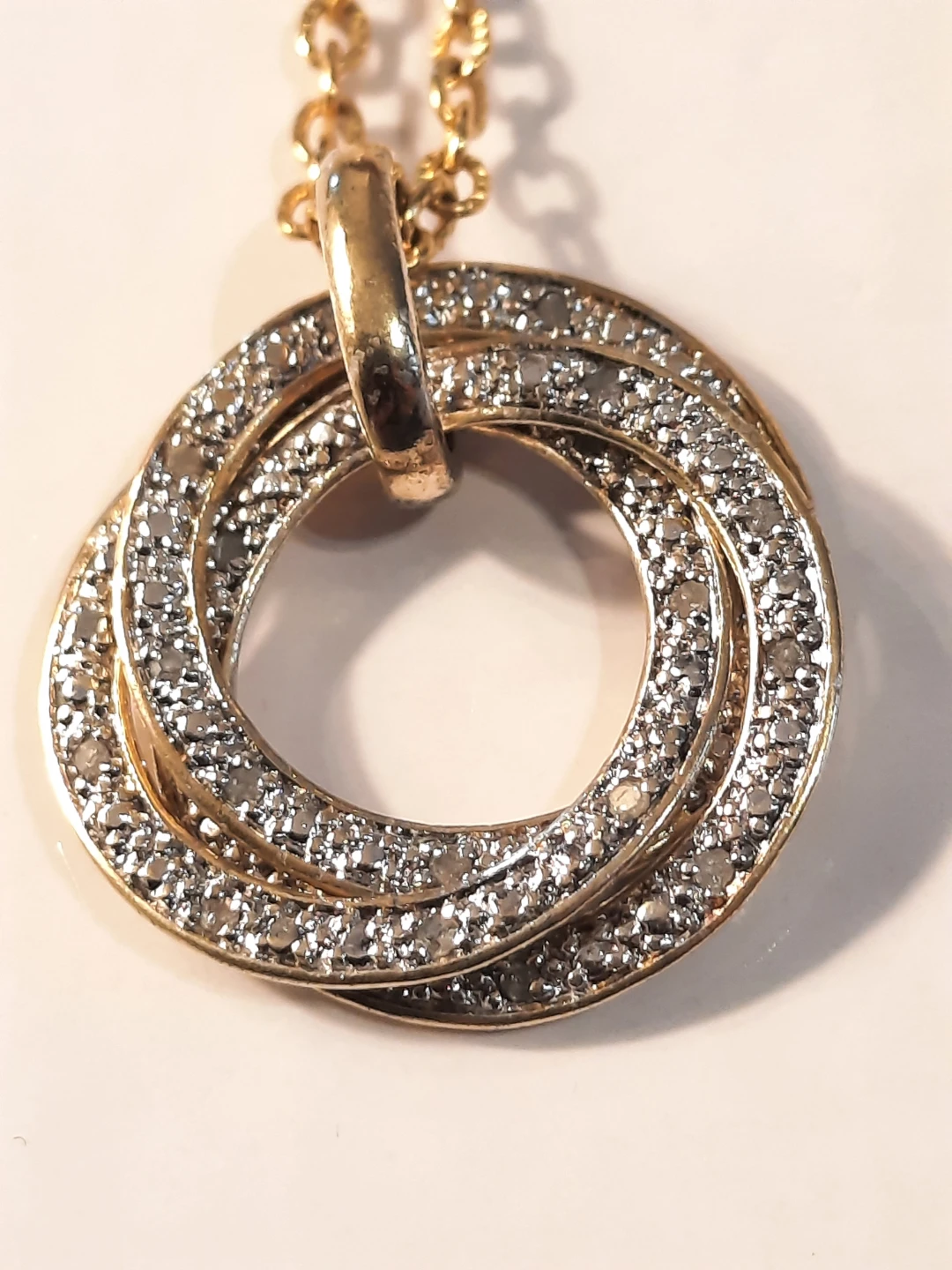 RSE 925 Sterling Silver Diamond pendant