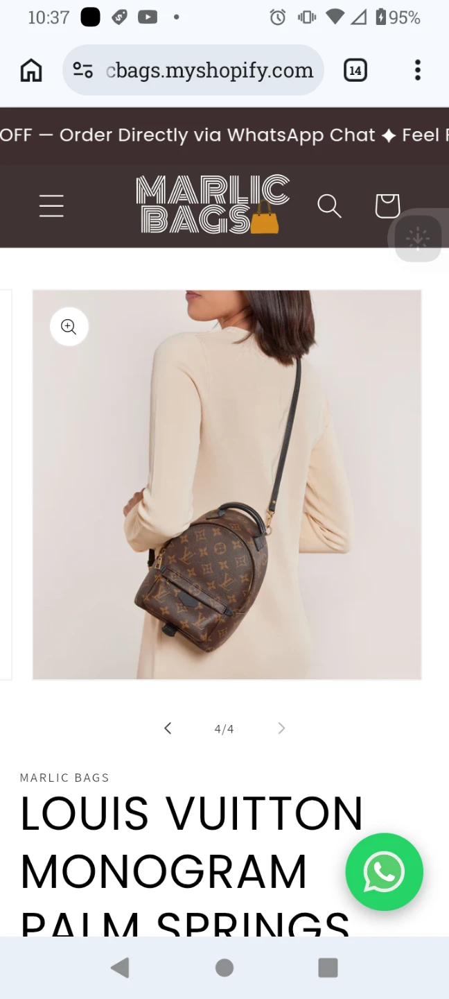Louis Vuitton Monogram Palm Springs Mini Backpack - photo 2