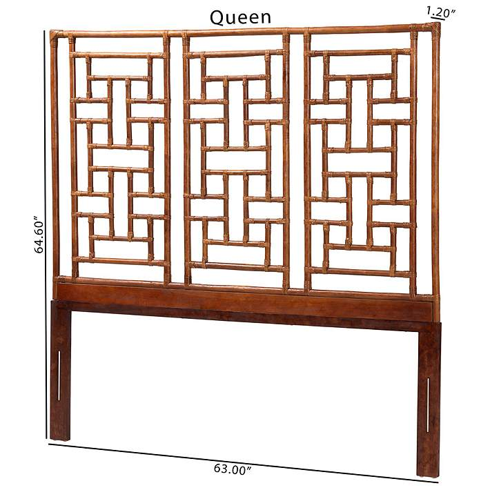 bali & pari Kachiri  Rattan Headboard, Queen(NEW In Box) - photo 3