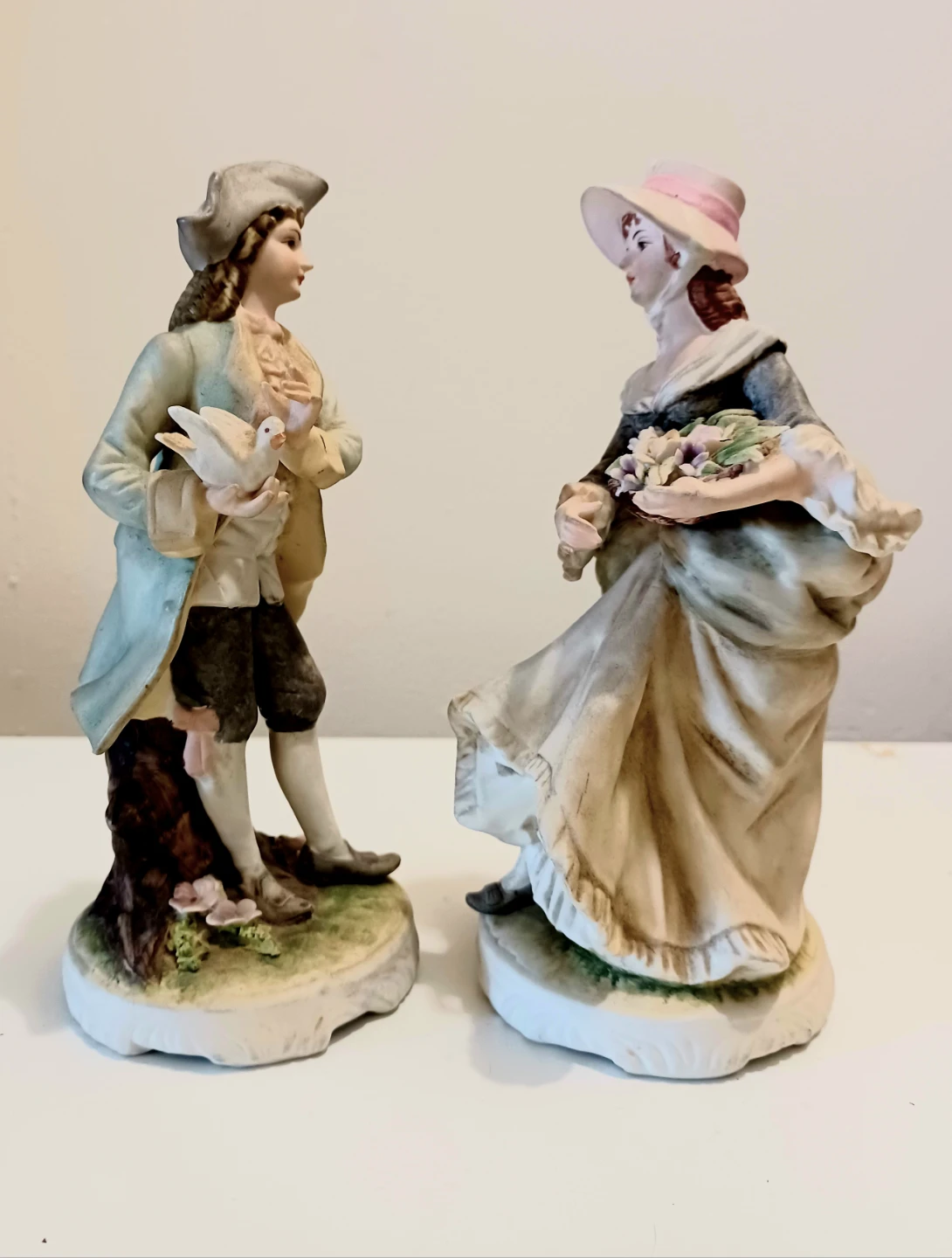 Vtg Hand-painted Lefton China Figurines - photo 2