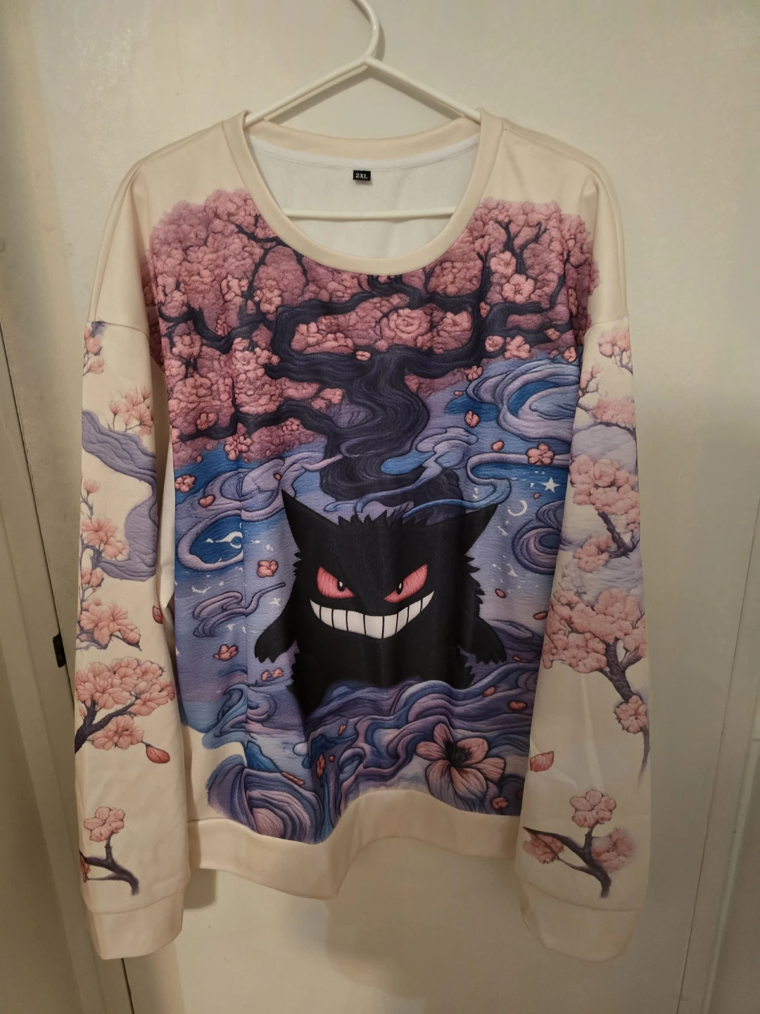 Gengar Pokémon Print Crewneck  Sweater 2XL