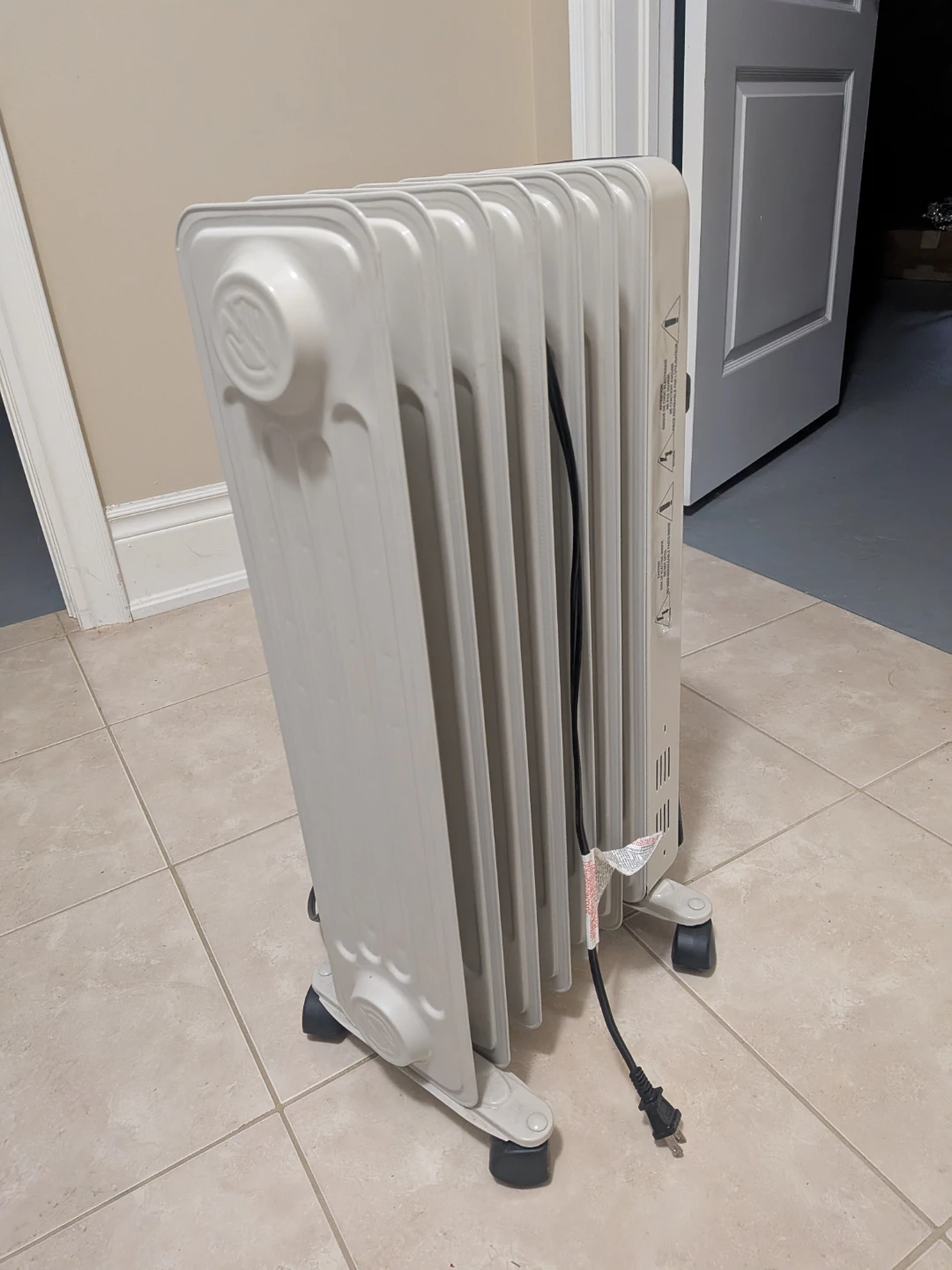 Electric radiator heater