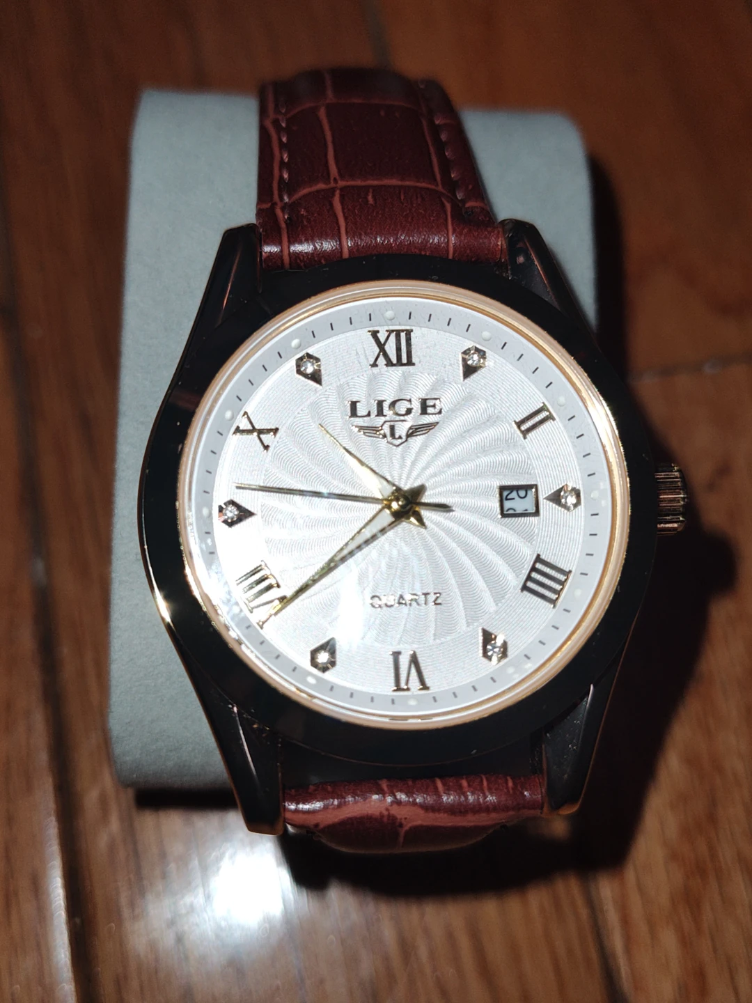 LIGE Quartz Watch with Leather Strap - photo 2