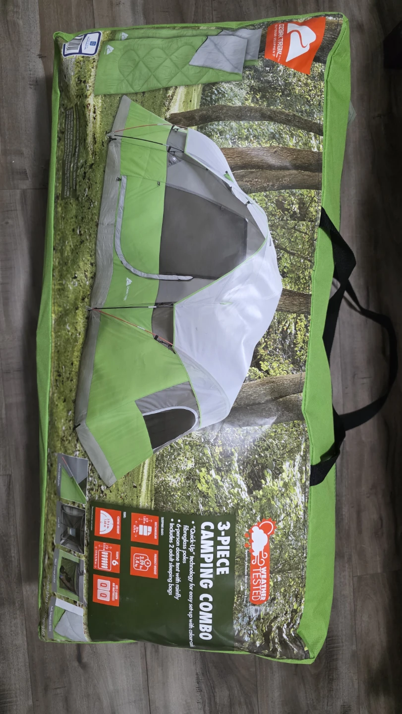 Ozark Trail 3-Piece Camping Combo 6-Person Tent - photo 2