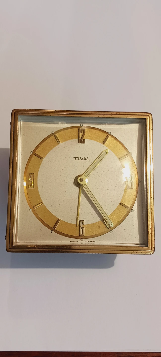 Diehl Wecker Art Deco German Alarm Desk Clock AS IS. - photo 2
