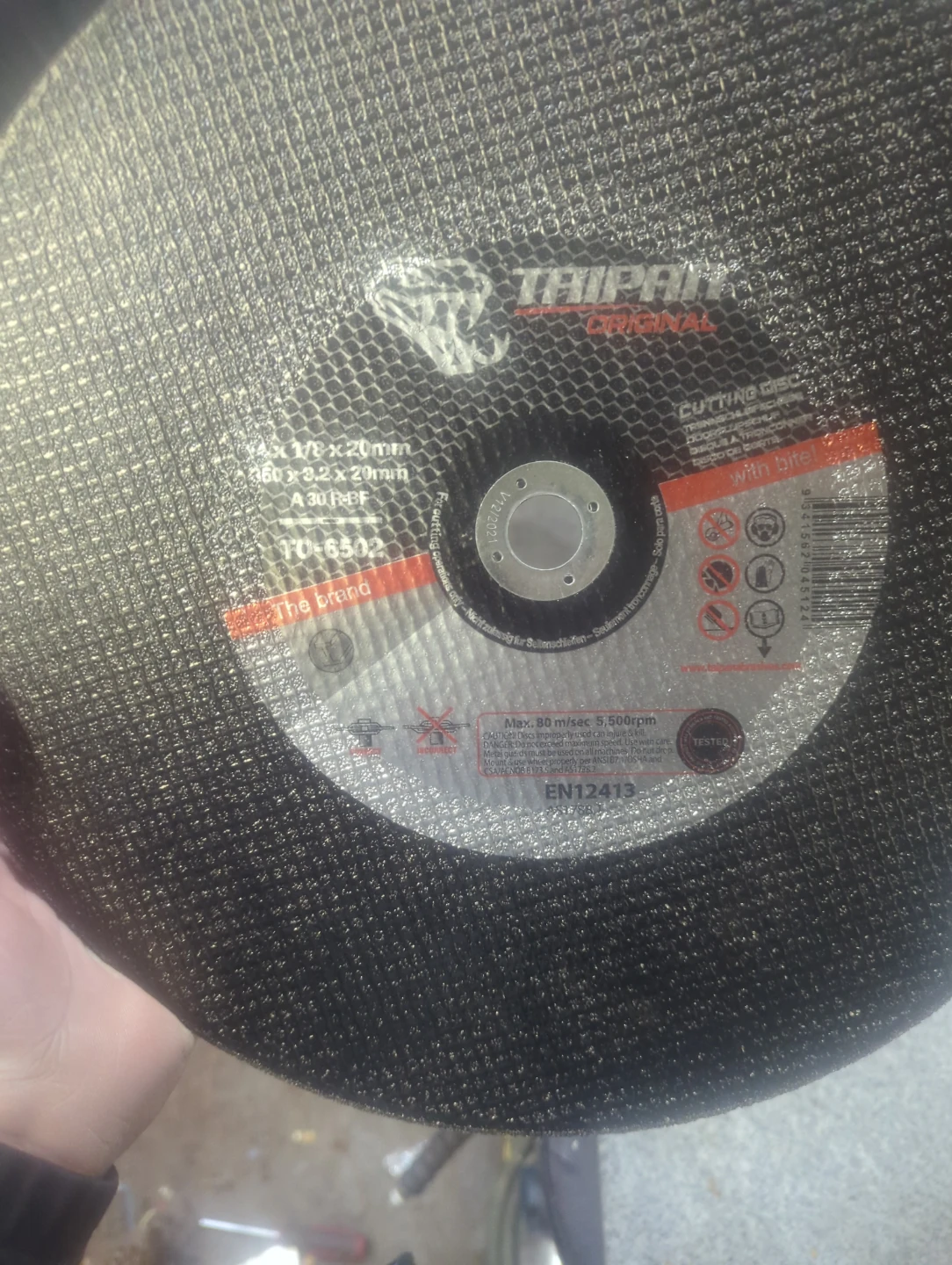 TRIPAN Original Cutting Disc's(10) 14"355 x 3.2 x 25.4mm14" - photo 2