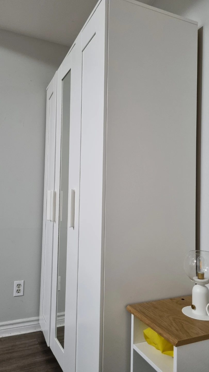 IKEA BRIMNES White Wardrobe with Mirror - photo 5