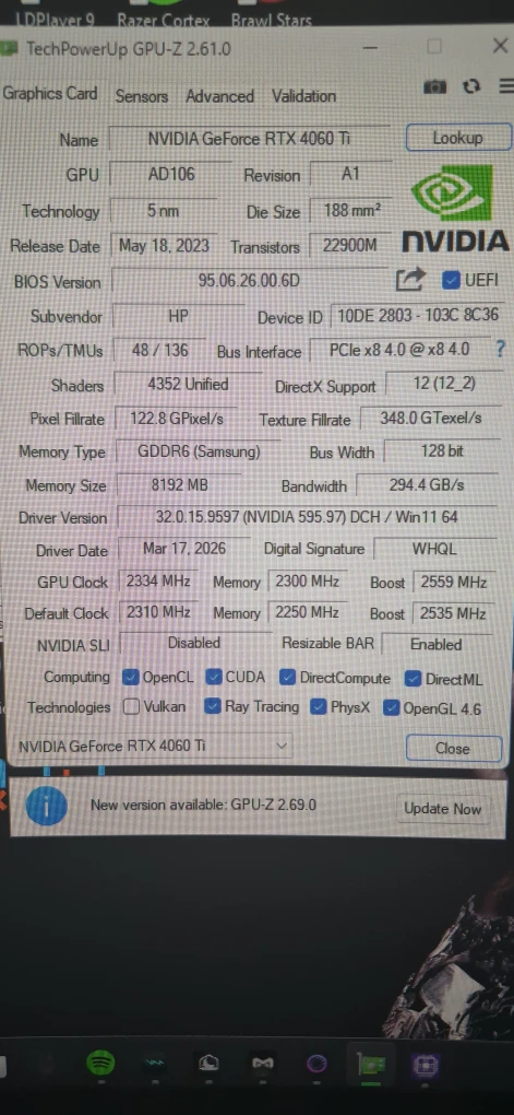 NVIDIA GeForce RTX 4060 Ti Graphics Card