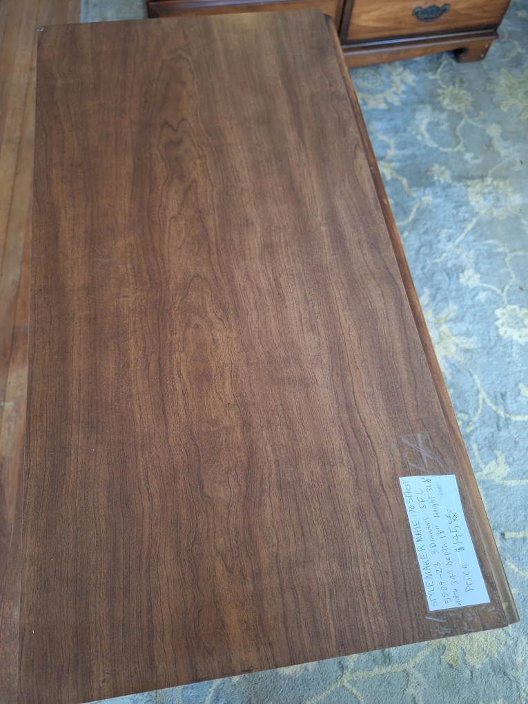 Maple Wood Finish Wooden Chest with 3 drawers - photo 3