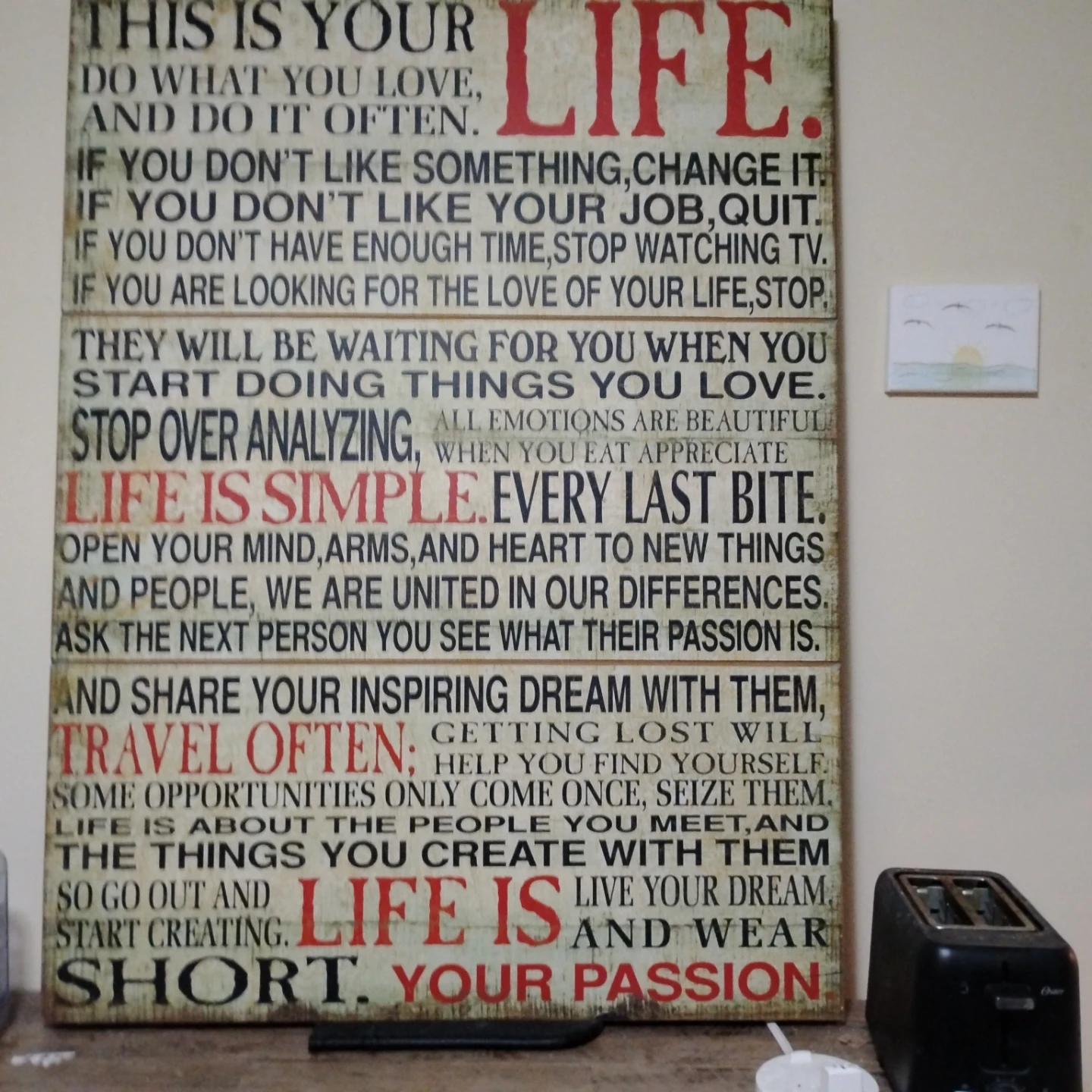 Inspirational Life Quote Wall Art - photo 2