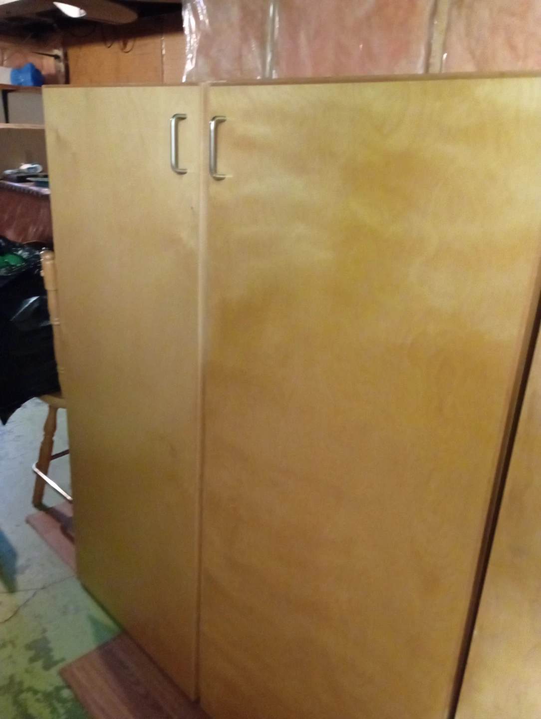 3 Light Wood Cabinets