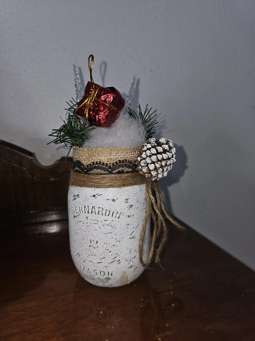 Bernardin Mason Jar Christmas Decoration
