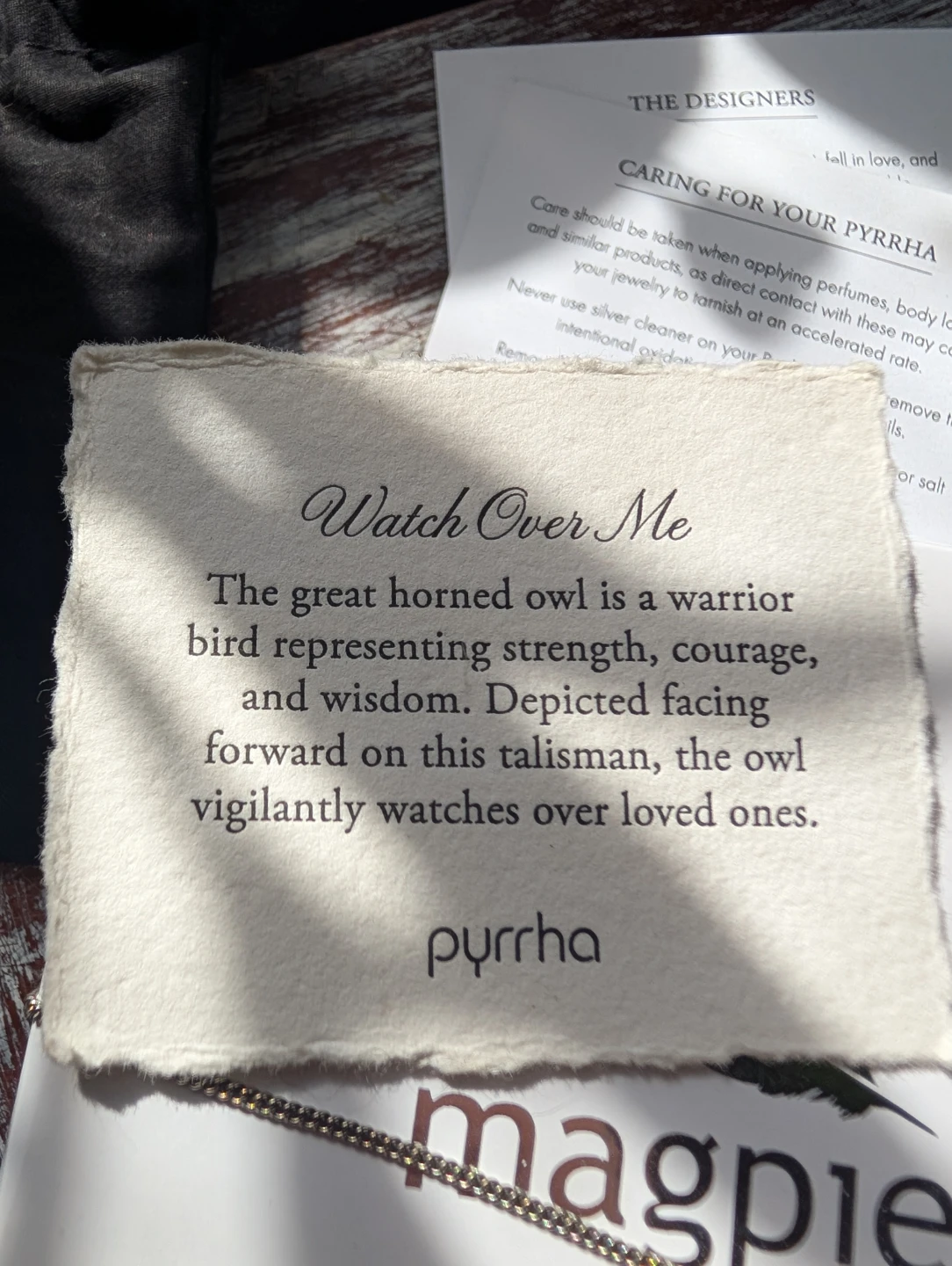 Pyrrha "Watch Over Me" Talisman Necklace - photo 3