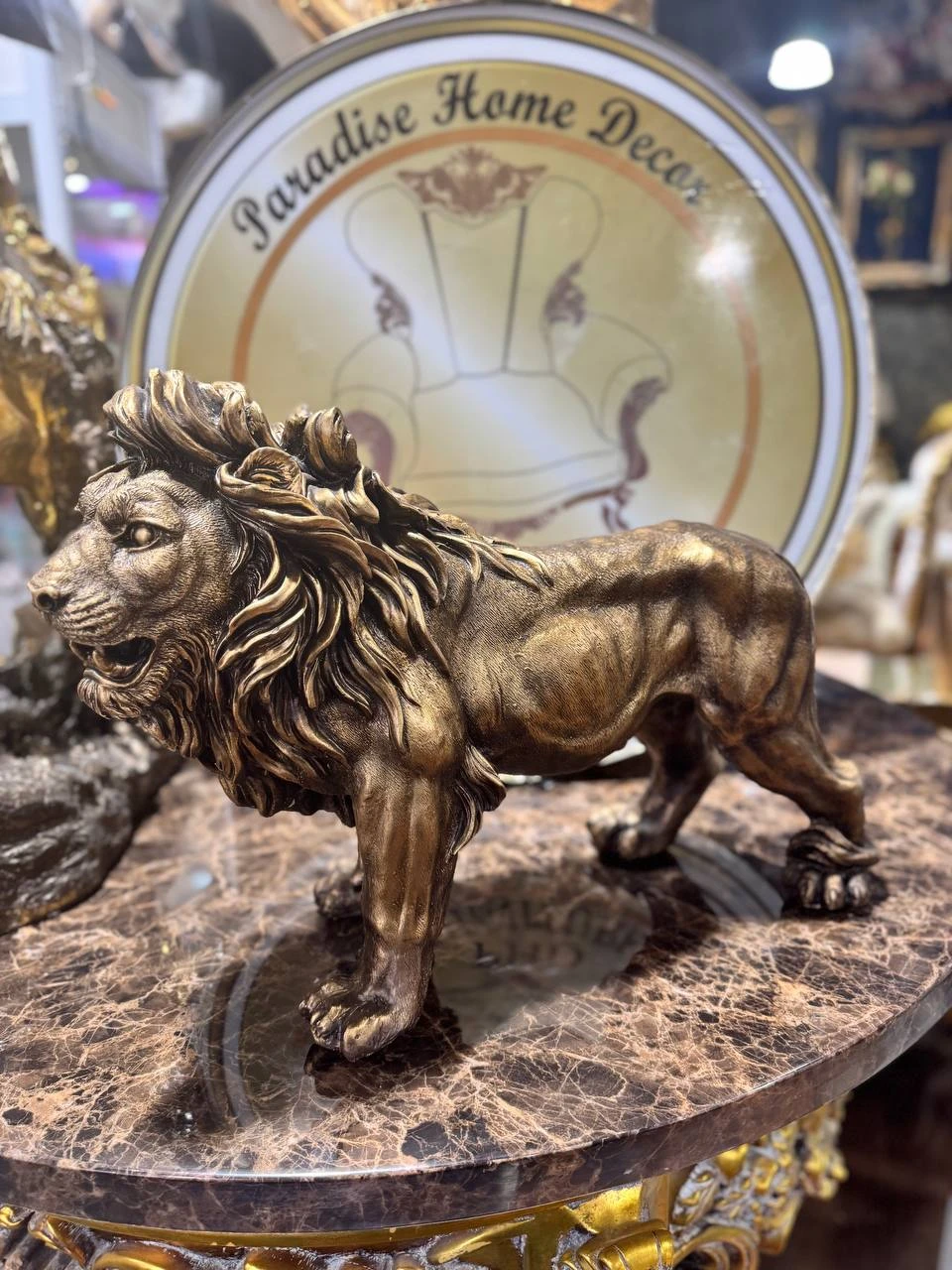 Bronze Lion Statue - photo 2