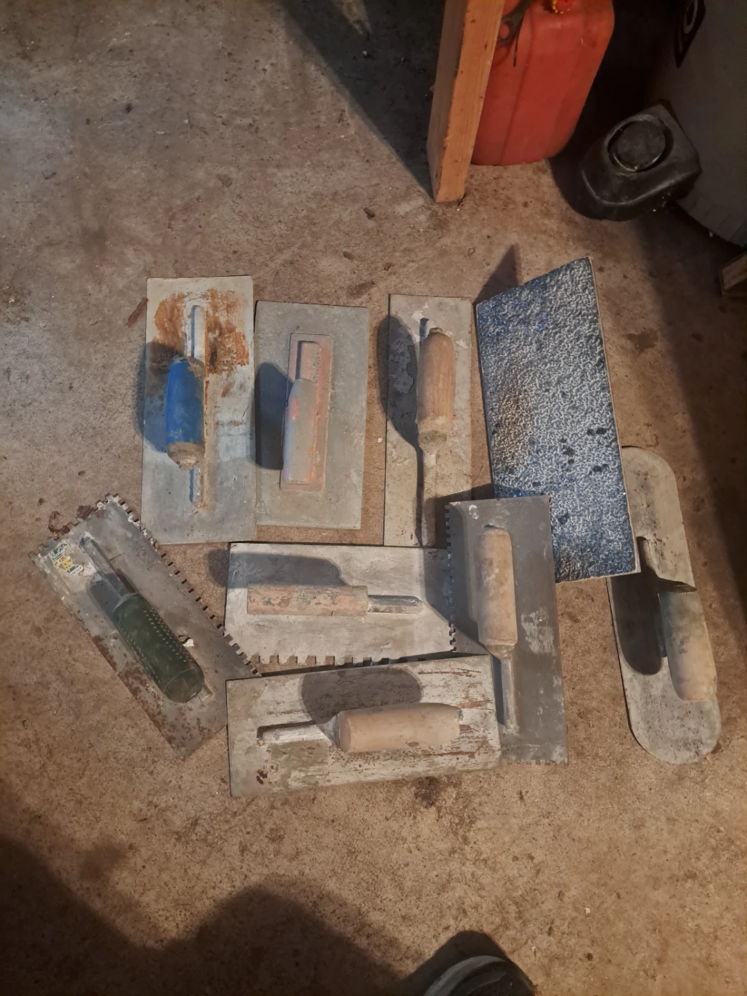 Assorted Trowels and Masonry Tools