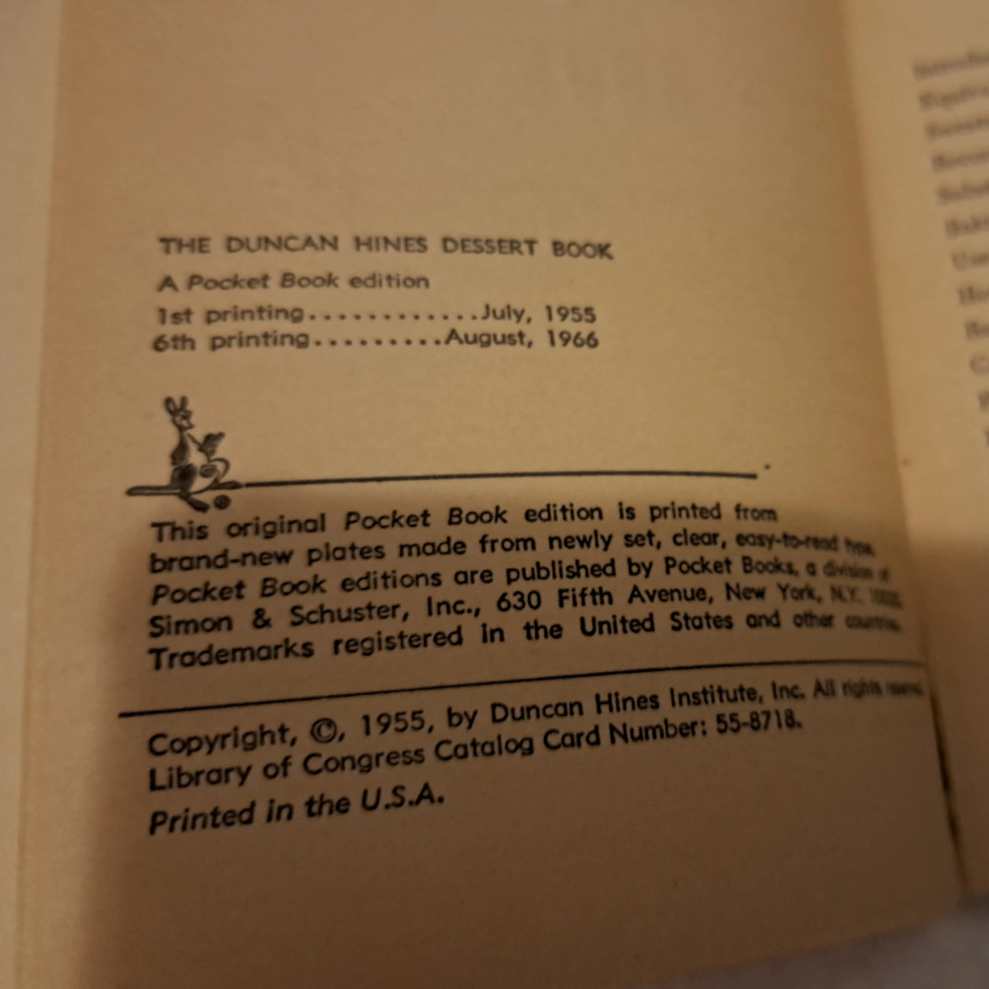 Vintage Duncan Hines Dessert Book 1966 - photo 5