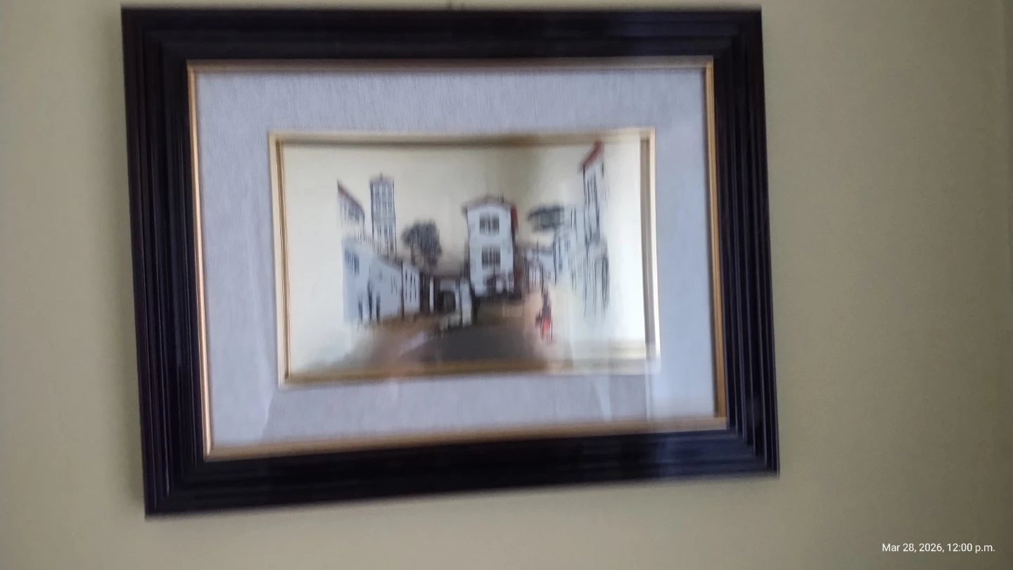 Framed Art Print of European Townscape