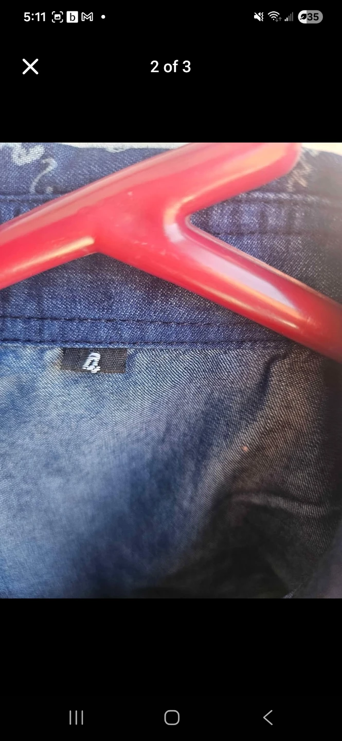 Blue Denim Shirt, 4T - photo 2