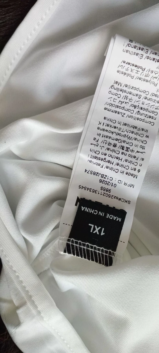 White 1XL Bodysuit - photo 3