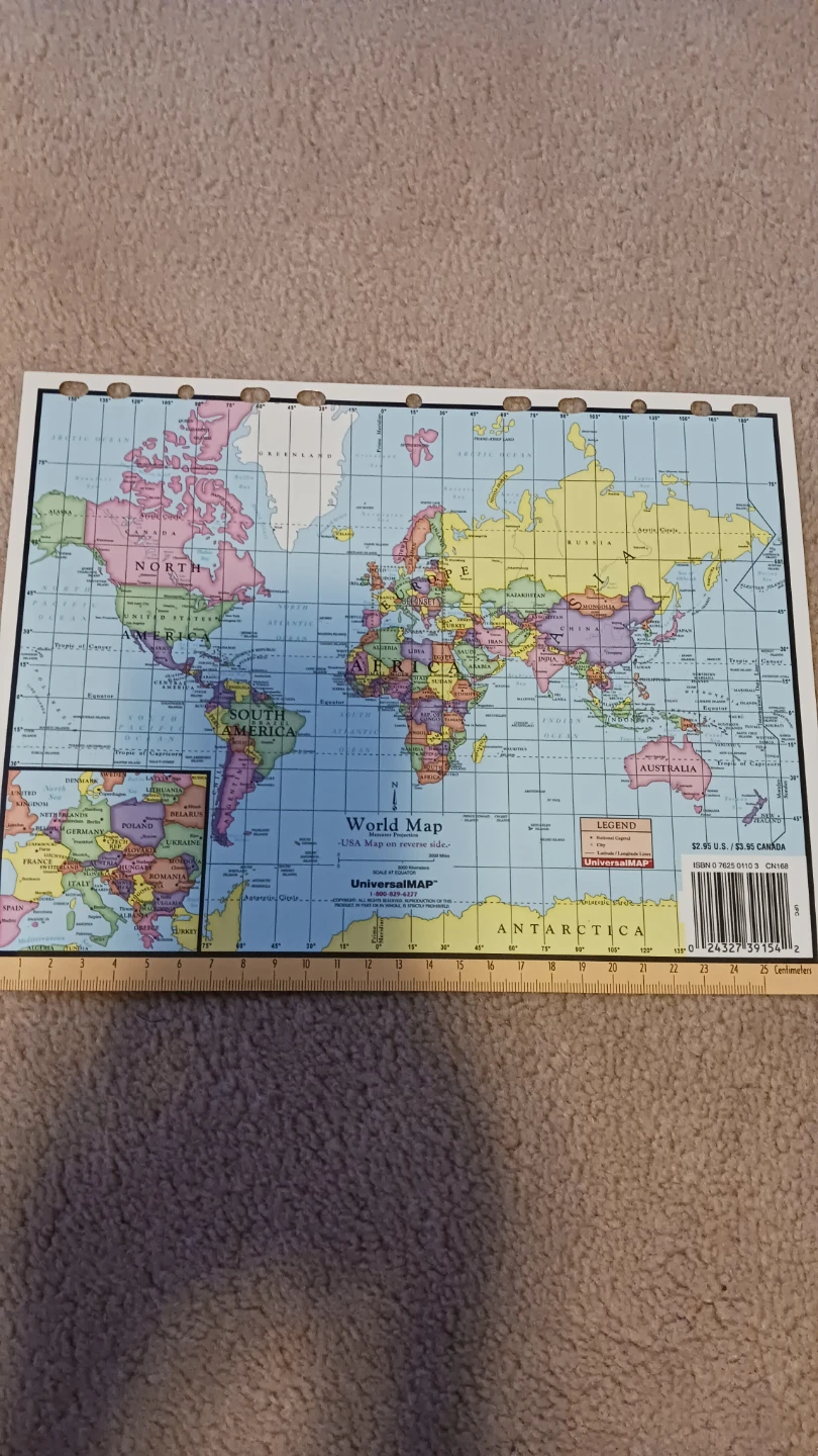 UniversalMAP Canada and World Map Binder Sheet - photo 2