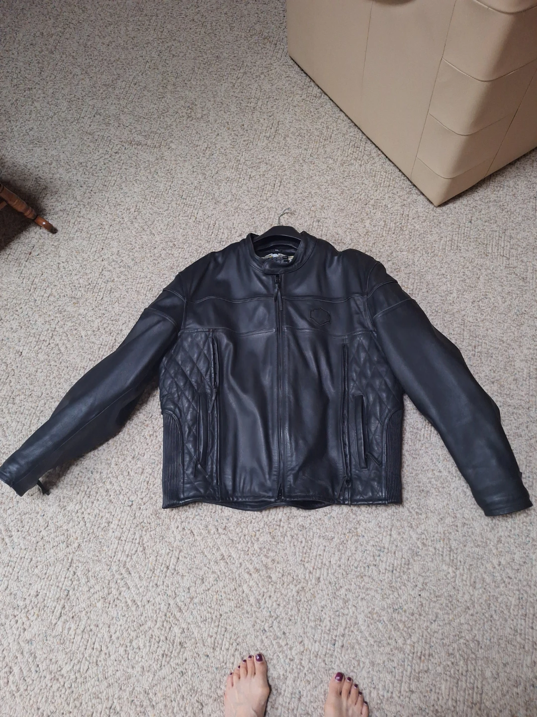 Harley-Davidson Men's Black Leather Motorcycle Jacket - photo 2