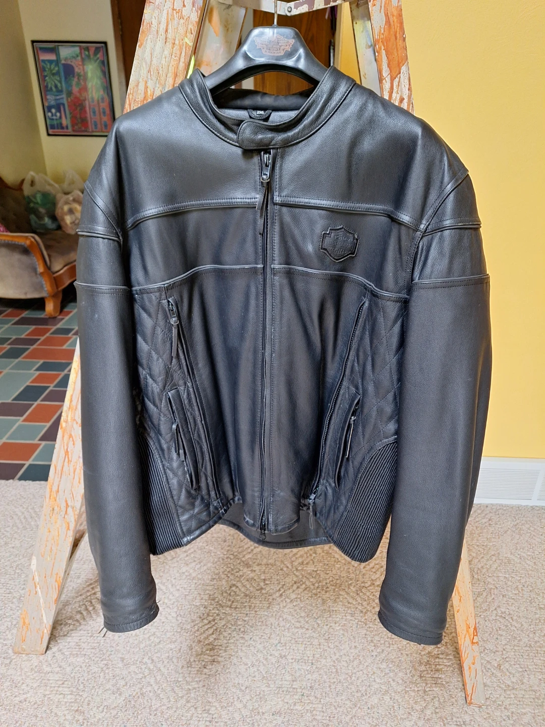Harley-Davidson Men's Black Leather Motorcycle Jacket - photo 5