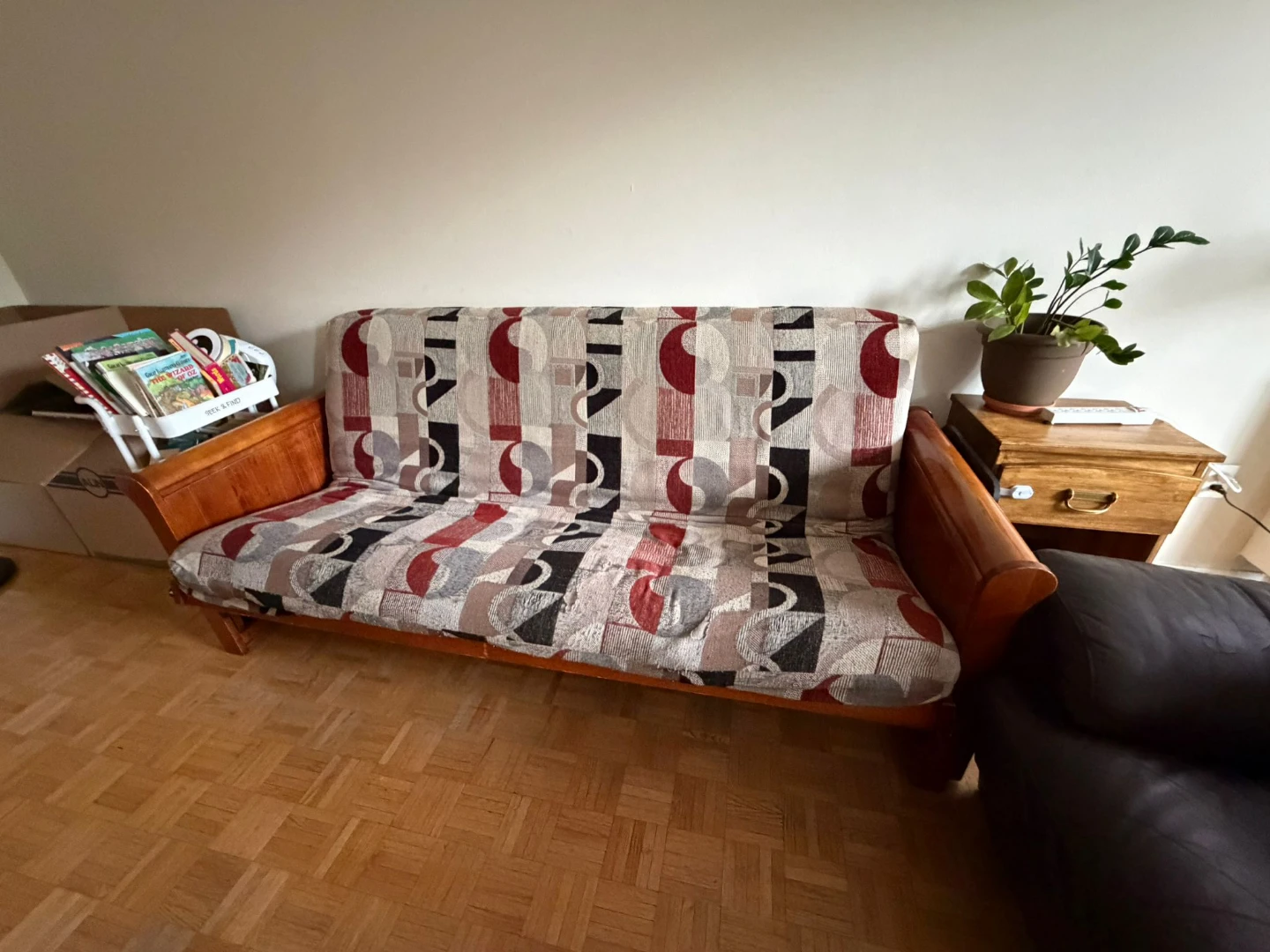 Futon Sofa Bed with Wood Frame