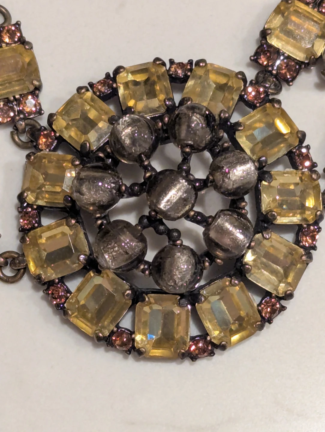 Stella & Dot Chunky Statement Necklace - Black and Bronze - photo 3