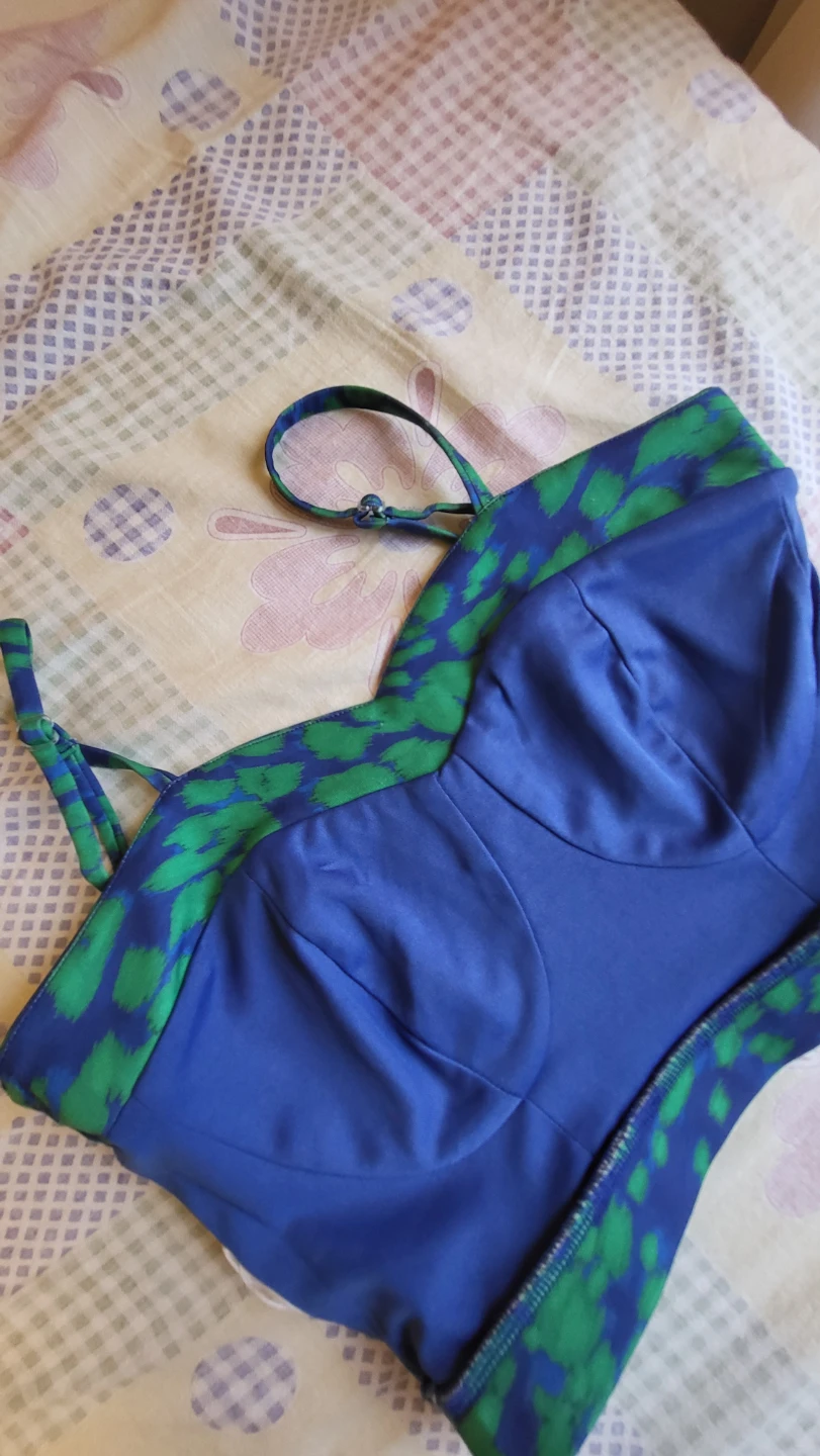 Vero Moda Blue and Green Print Camisole Top - photo 4