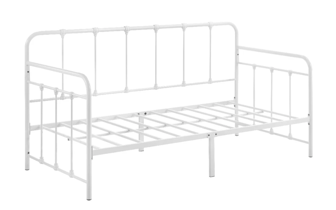 Single bed frame - 6ft White Metal Bed Frame Assembly & Parts