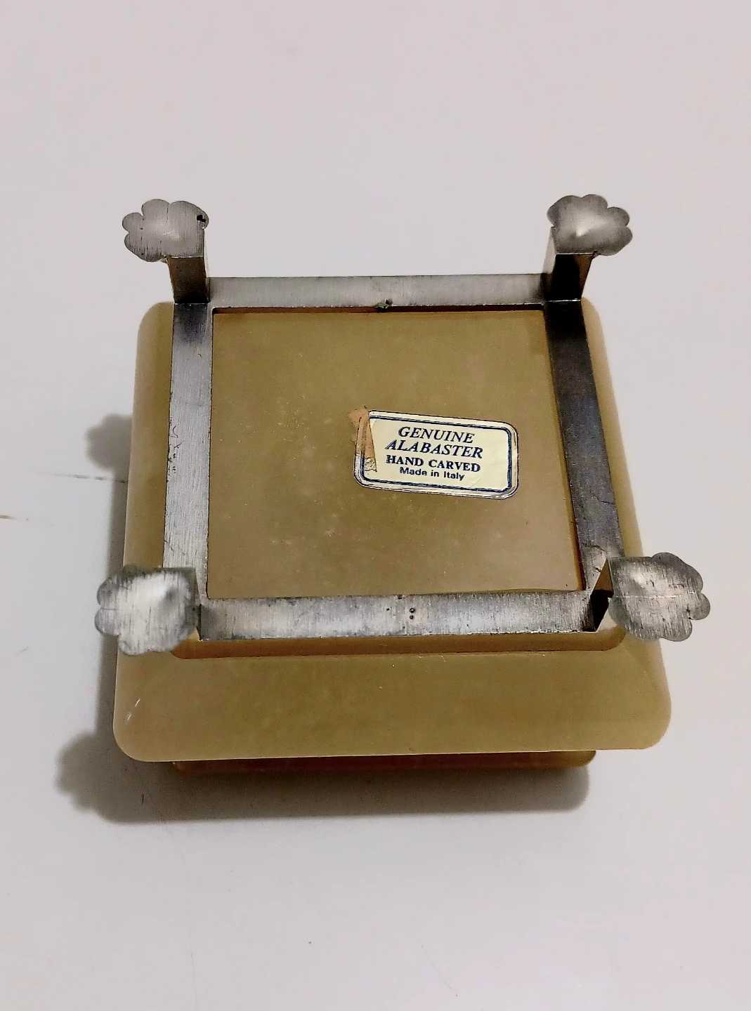 Unique Mid Century Hand Carved Italian Alabaster Box - photo 4