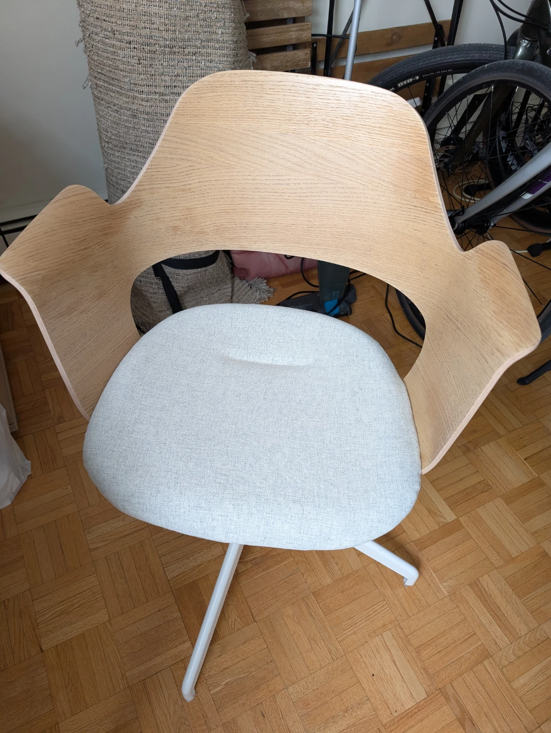IKEA FJÄLLBERGET Chair White Stained Oak Veneer - photo 4