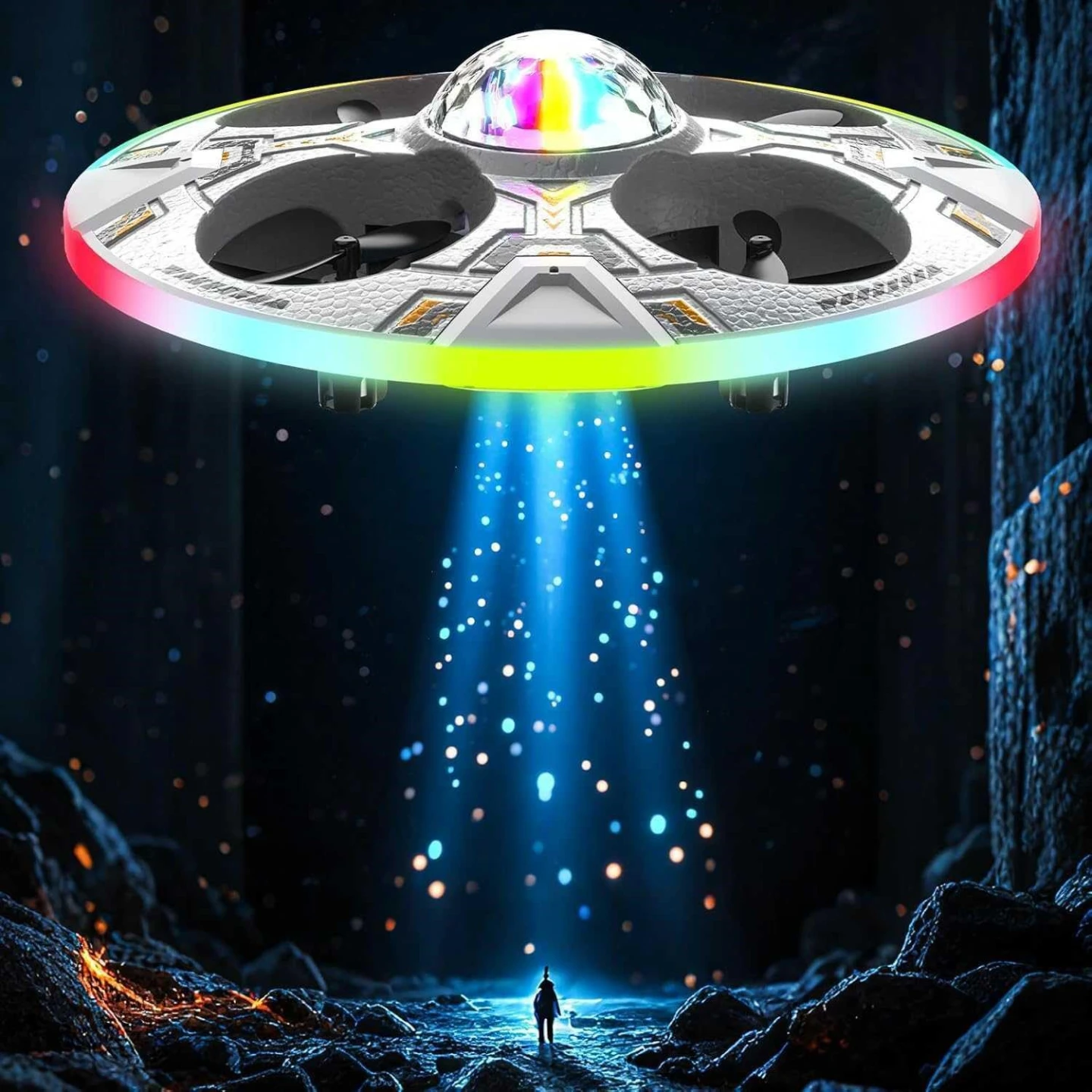 UFO Drone with Remote Control and Accessories