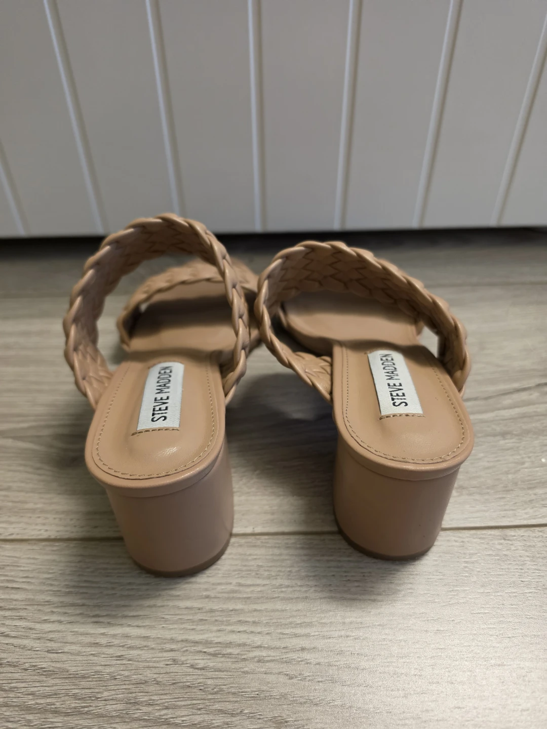 Steve Madden Woven Heeled Sandals - Beige - photo 2