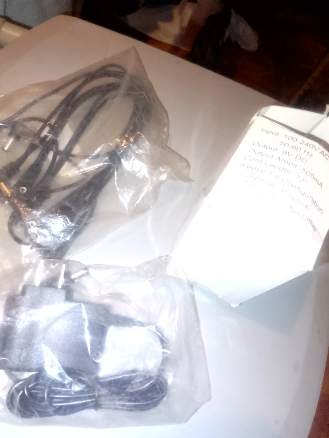 9V DC 500mA AC Adapter